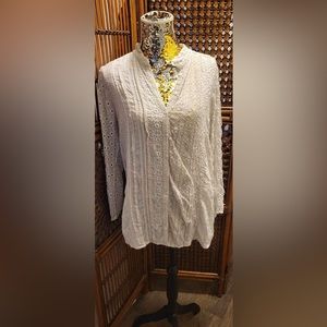 Johnny Was Embroidered Blouse